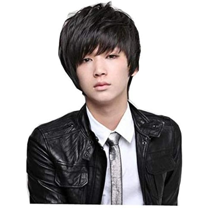 DILLARDS Fashion Cool Short Straight Wigs For Men Black 173-1 - Image 1